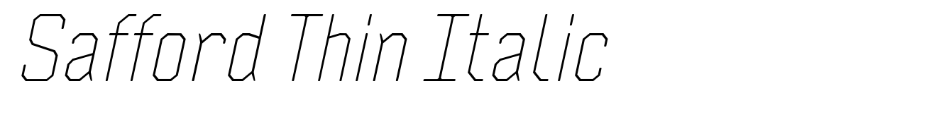 Safford Thin Italic